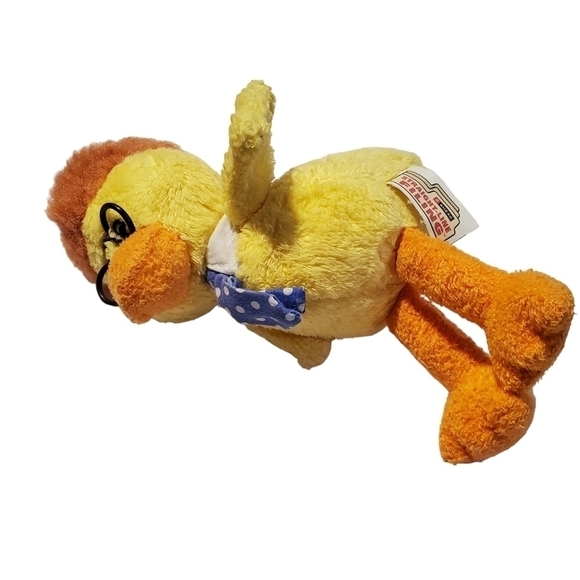 Anamorphic Smead 7" advertising Duck plush stuffed animal with glasses & tie - Picture 4 of 6